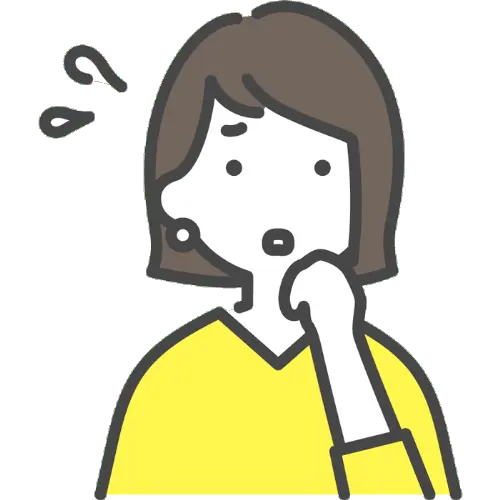 焦る女性のイラスト